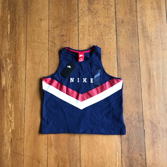 Nike Tops - 😍NWT Nike Americana WMNS Crop Top AR4046 410 Sz L